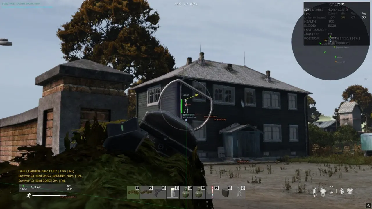NNCheats для DayZ — скриншот интерфейса 1