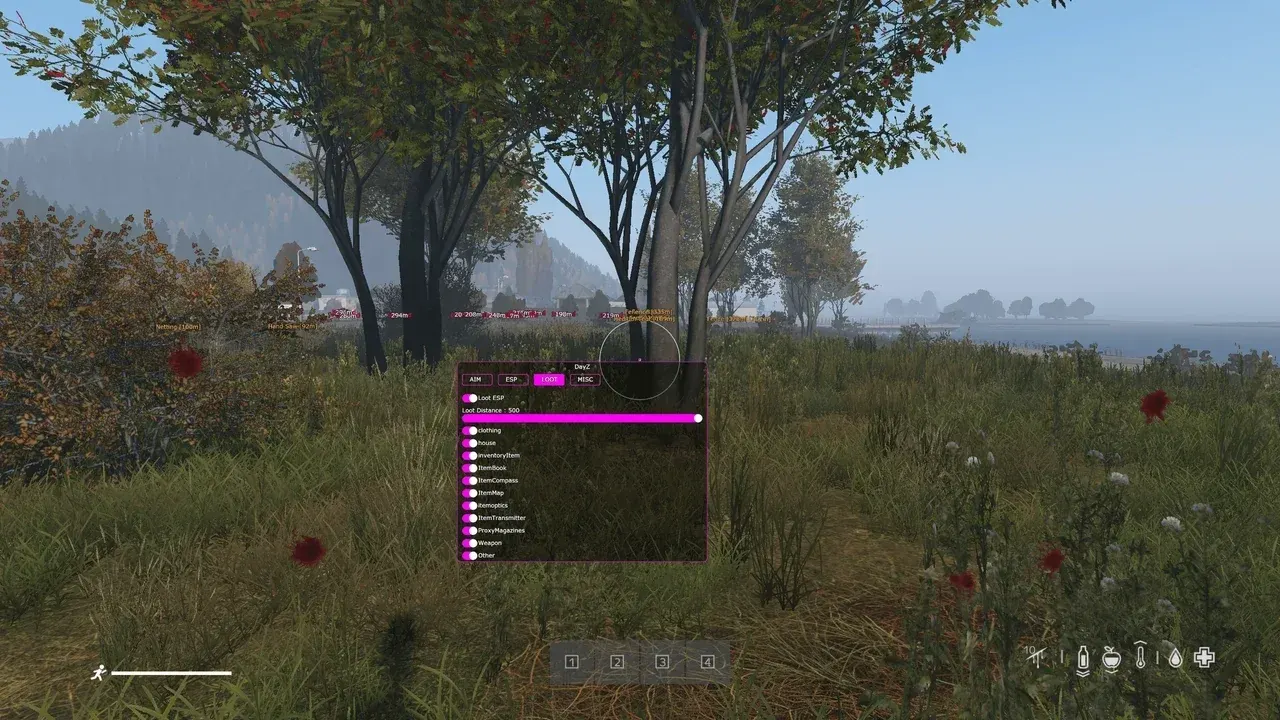 COVCHEG для DayZ — скриншот интерфейса 1