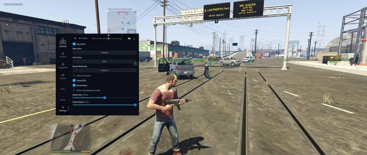 MASON для GTA 5 — скриншот интерфейса 1