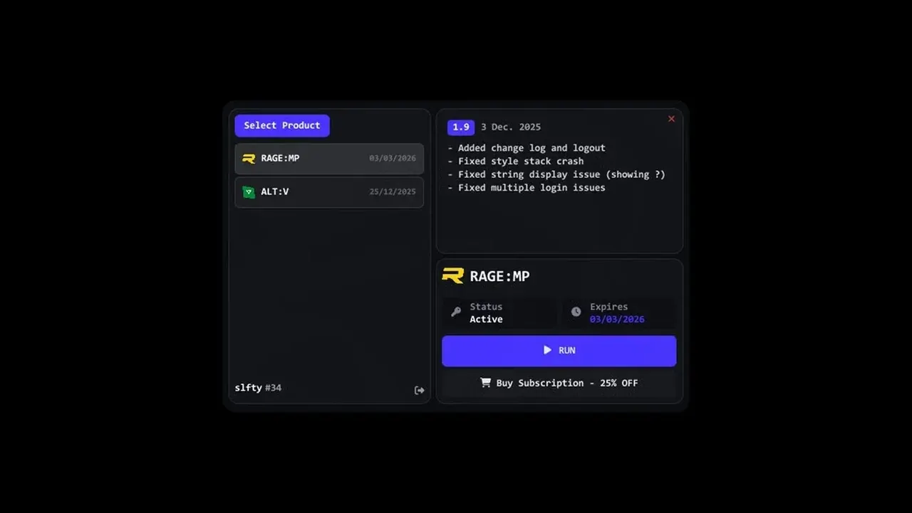 ECHO RAGE MP SPOOFER для HWID Spoofer — скриншот интерфейса 1