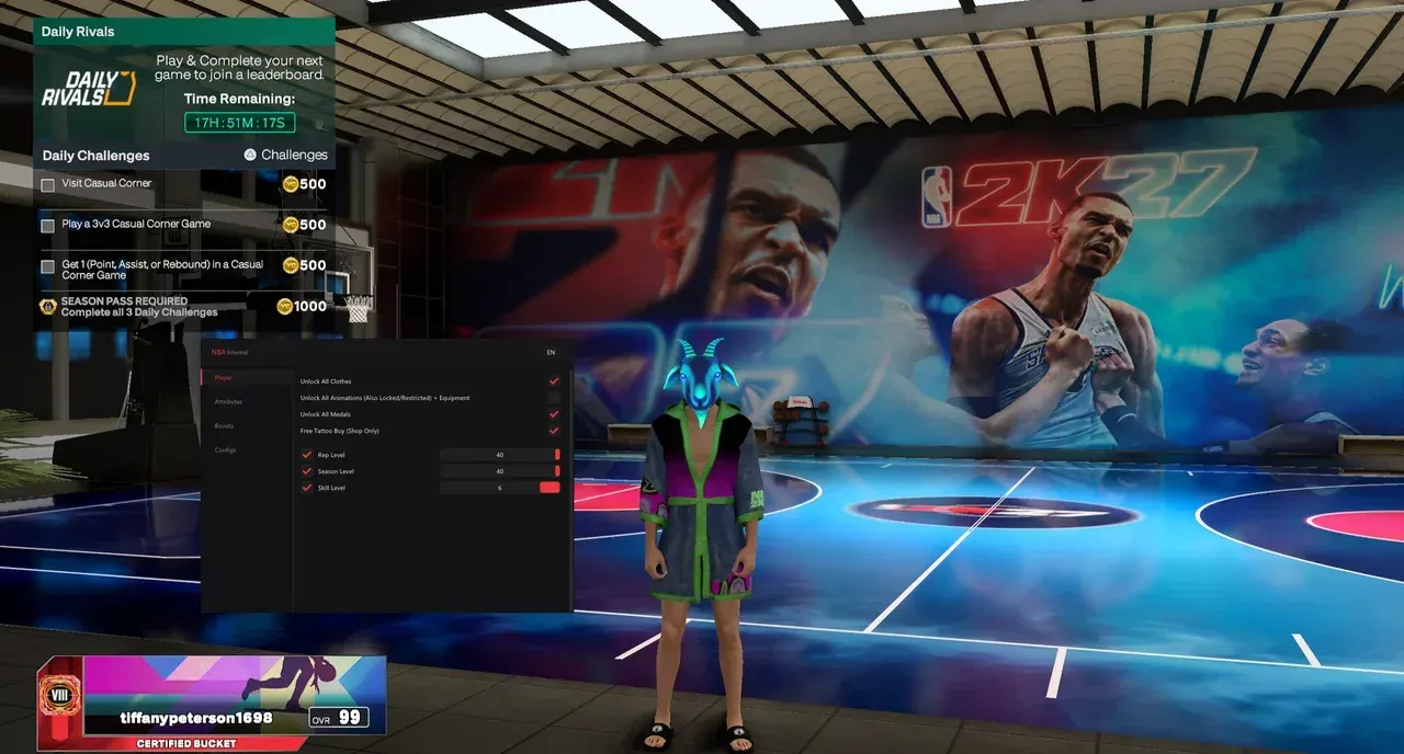 UNNAMED NBA 2K27 для NBA 2K — скриншот интерфейса 1