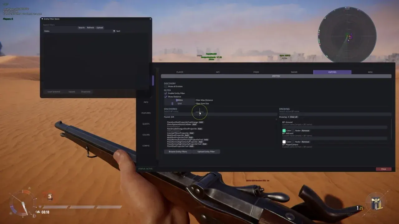 SHACK PRIVATE для Sand: Raiders of Sophie — скриншот интерфейса 1