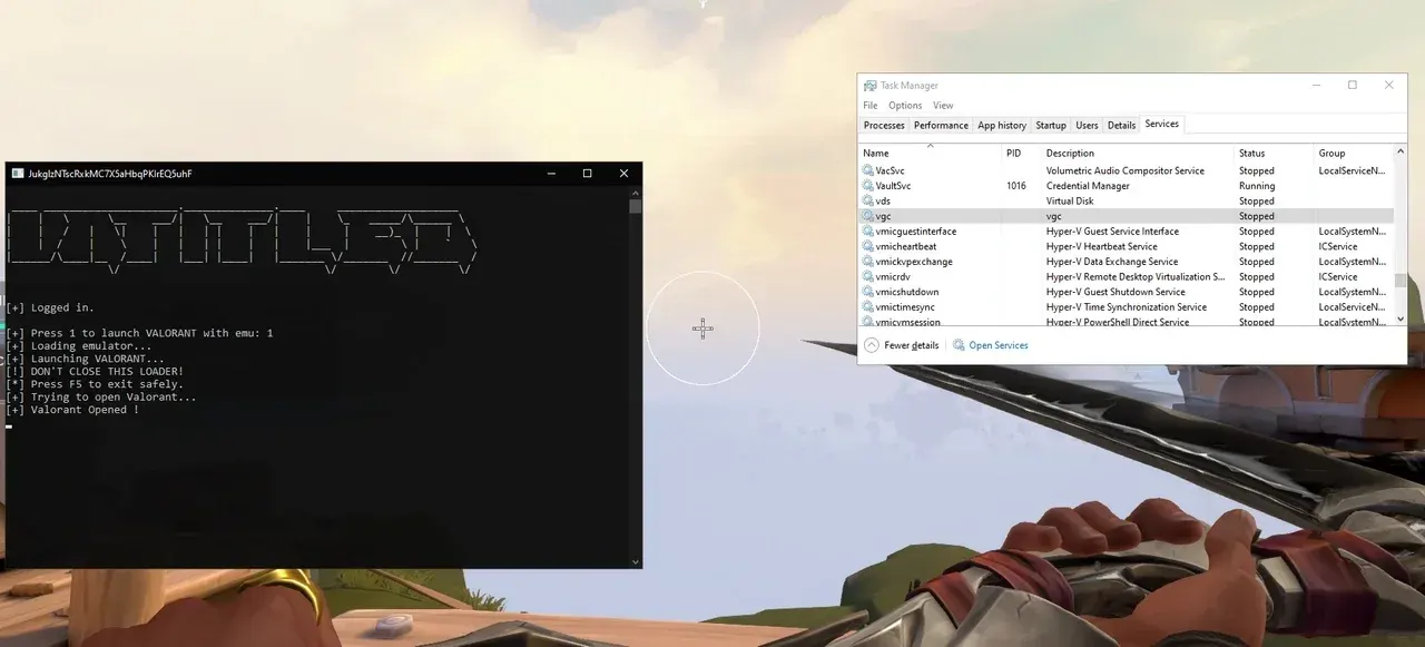 EMULATOR для Valorant — скриншот интерфейса 1