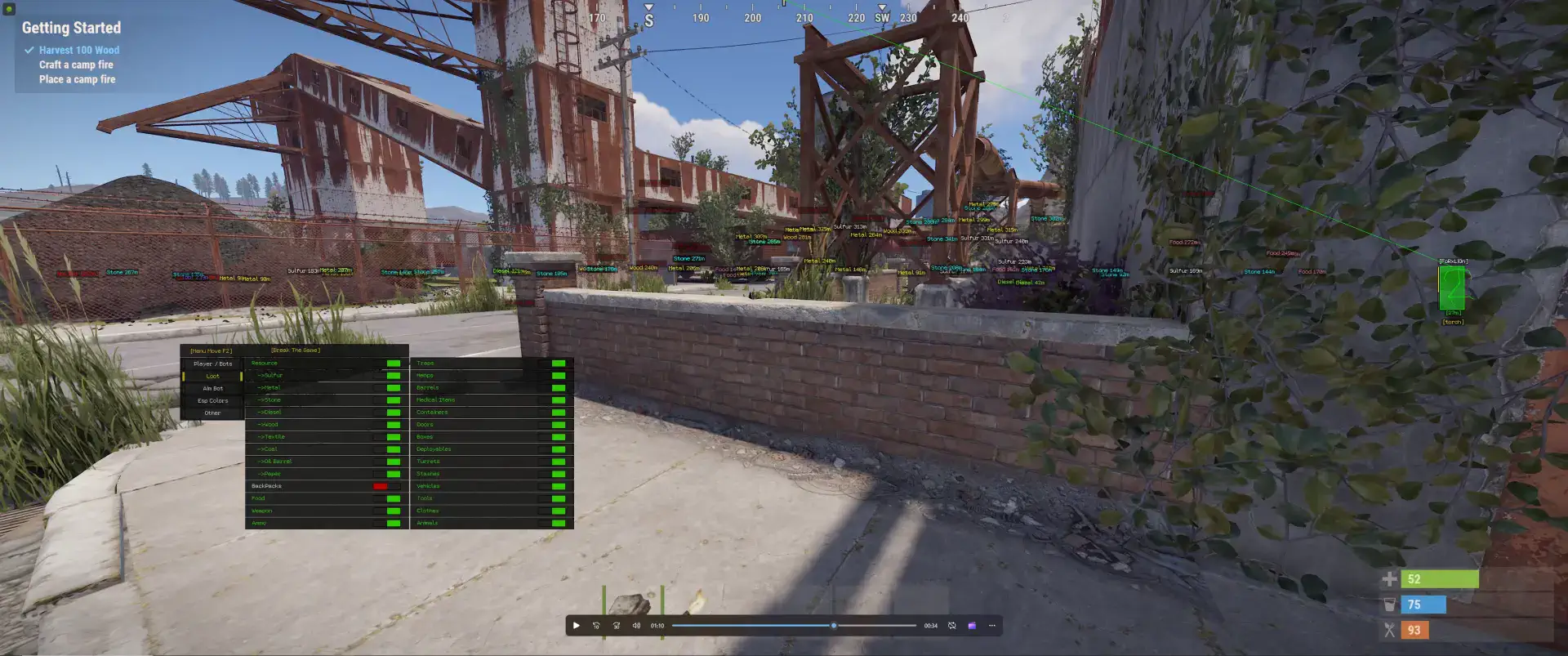BTG RUST для RUST — скриншот интерфейса 1