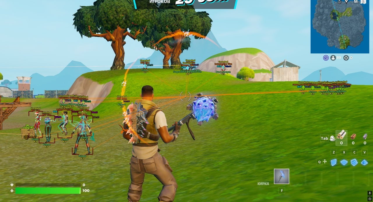 ANCIENT для Fortnite — скриншот интерфейса 1